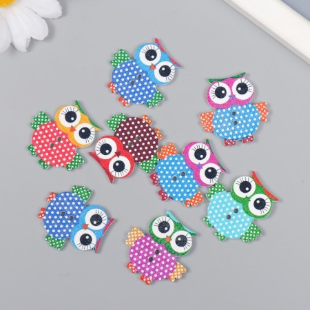 Decor for creativity tree "Owes" (set of 8 pcs) mix 3.2x3.3 cm