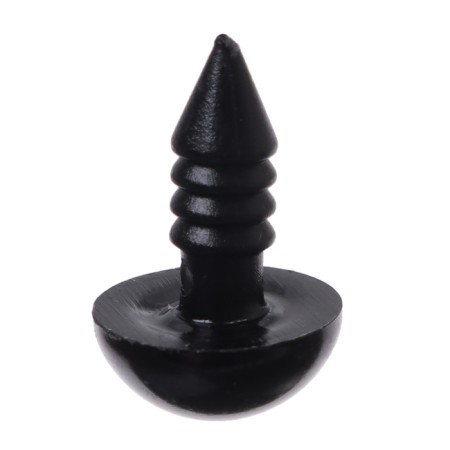 Rifle eyes with plugs, set 40 pcs., Size 1 pc. - 1 cm, black color-3