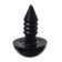 Rifle eyes with plugs, set 40 pcs., Size 1 pc. - 1 cm, black color