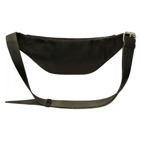 Waist bag, 2 lightning departments, adjustable belt, black color-3