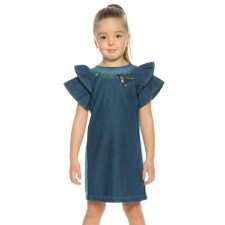 Dress for girls, height 110 cm, blue color