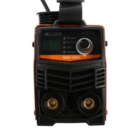 Welder MMA-200A LCD welding machine, 4.4 kW, 20-200 A, 1.6-3.2 mm, LCD display, 2 cables-2
