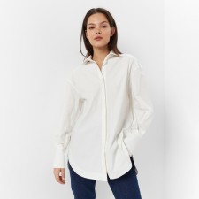 Women's shirt Minaku: Casual Collection Color White, Rr. 42