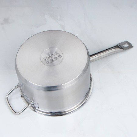 Stear, 4 l, d = 20 cm, h = 12.5 cm, metal cover, triple bottom, with two handles, induction-4