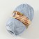Knitting yarn "Nominal supplement" 100% polypropylene 200 ± 20m/50g set 3pcs - denim