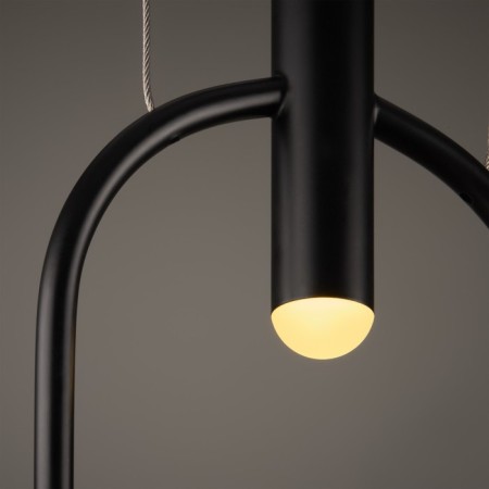 Suspended lamp Freya Fr5400PL-01B Achillea, 150x150x2000 mm, E27, 1x40W, 90lm, 3000k, black color black-6