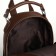 Women's backpack on lightning, brown color