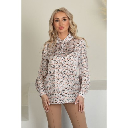 Female shirt, size 52, white color-8