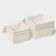 A set of handmade interior baskets with a lid LadOM, 2 pcs, size: 20 × 20 × 15 cm, 25 × 25 × 18 cm