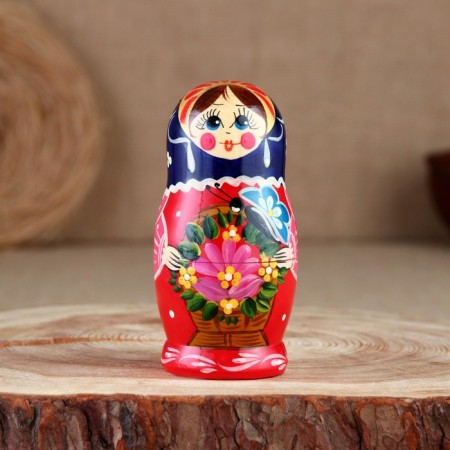 Nesting doll "purple patch", 5 puppet, 11 cm-2