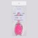 Comb - shaker, 16 (± 1) × 6 cm, pink color