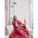 GEORGINA plaid, size 180x200 cm, red color