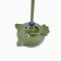 Toy tearing for cats on a suction cup with a pen "Kitik", Green, 94 cm