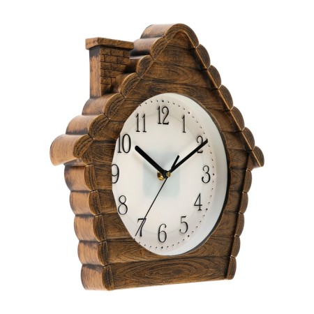 Watch Wall Interior "House", silent, D-18.5 cm, 30 x 30 cm, aa-1
