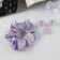 Hair set "Jesse" (elastic band 7 cm, 3 crab 2 cm) lilac