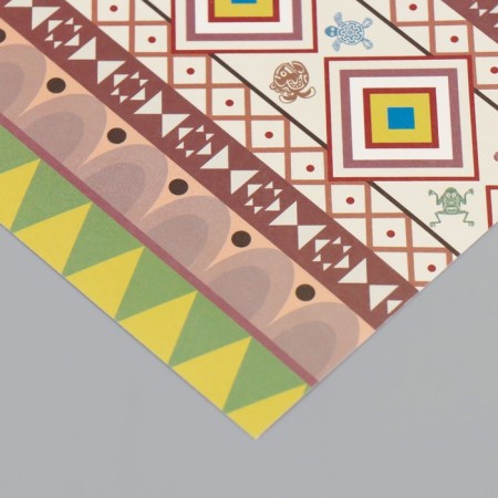 Scrapbooking "Ethnic" density 180 grams set 10 pcs 15.5x17 cm-3