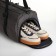 Sports bag with lightning, 2 pockets, long belt, gray color