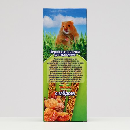 SEVEN SEEDS sticks for rodents, honey, 3 pcs, 90 g-2