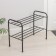 Shoe stand, 2 tiers, 65 × 32 × 48.5 cm, black color