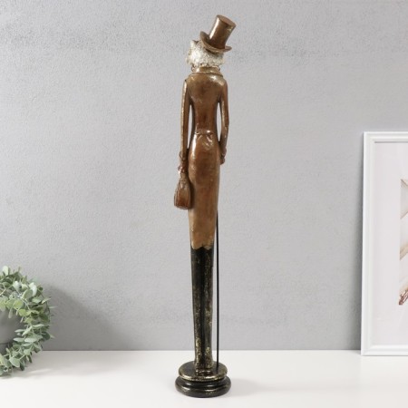 Polystone souvenir "Cat in a cylinder hat with a cane" 10x12x65 cm-2