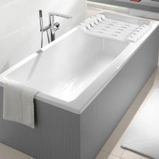 Shelf for a bath, 69 × 30 × 6 cm, white color