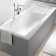 Shelf for a bath, 69 × 30 × 6 cm, white color