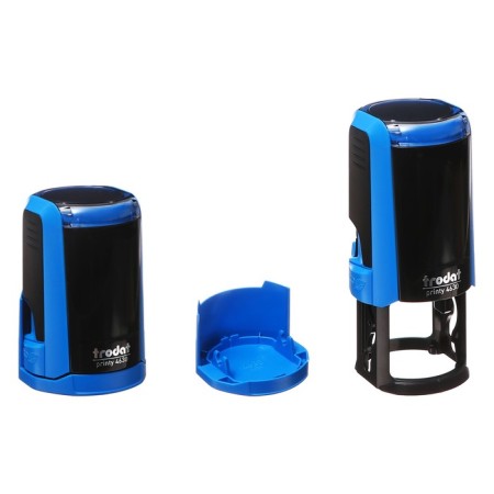 Equipment for round printing automatic Trodat Printy 4630, diameter 30 mm, lid, blue body-1