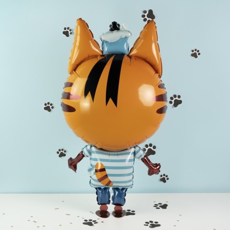 Foil ball 39 "Three cats. Korzhik", walking figure-2