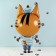 Foil ball 39 "Three cats. Korzhik", walking figure