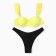 Swimsuit female separate minku color yellow-black, size 48