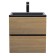 Tumbling under the Uperwood Barsa sink, 50 cm, suspended, black/oak sonoma