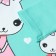 Turtleneck for girls, menthol color, height 104 cm
