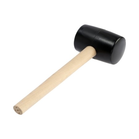 Kiyanka scrap, wooden handle, black rubber, 65 mm, 500 g-3