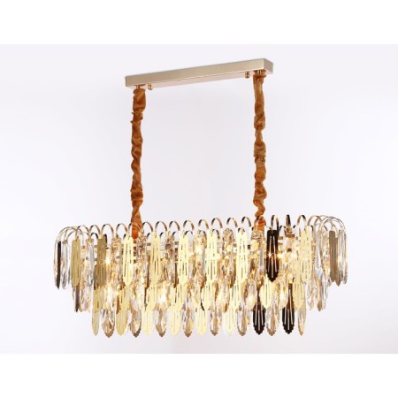 Crystal chandelier with Ambrella Light, Traditional, Tr5260, E27, Gold Color-4