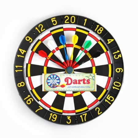 Darts, d-43 cm, thickness 3 cm, 6 darts, dart 14 x 2 cm-1