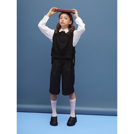 Knitted children's vests Amarobaby Bow, height 128 cm, black color-11
