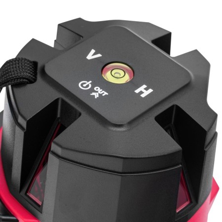 Laser level MTX CRL-30R 35034, 5 green rays, ± 0.3 mm/m, 5/8 ", range 30 m-3