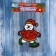 Stick on glass "Snowman in a fur coat" 10.5x13 cm