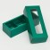 Folding box for 3 sweets, 13.7 x 5.5 x 3.5 cm, emerald