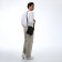 Male bag over the shoulder, Textura, 2 external pockets, brown color