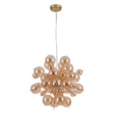 Suspended chandelier Arte Lamp Molecule A8313SP-6GO, G9, 6x40 W, 52x52x52 cm, golden