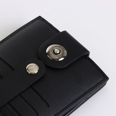 Male purse on a magnet, black color-6