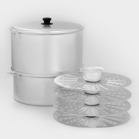 Manti-Kazan, 10 l, with 4 discs, metal cover-2