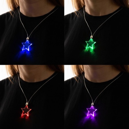 LED pendant "Star" 60 cm, batteries, glow of multi (RGB)