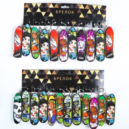 Trick Plastic "Skate with graffiti" mix 1.1x9.5x2.5 cm-3