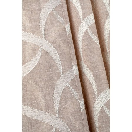 Tulle Decofest "Leaves", size 200x270 cm, batist, color ecru-4