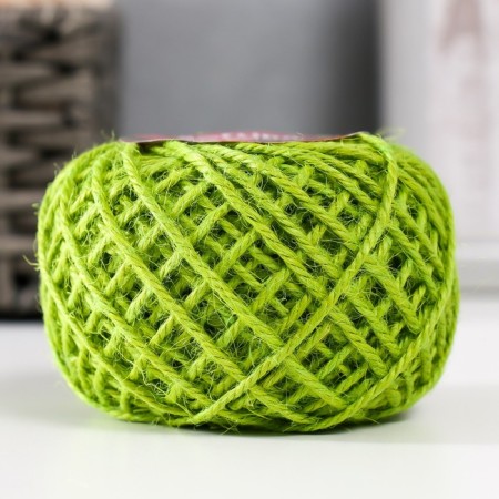 Yarn 100% juts "Softino Jute Colored" 50m ± 2m light green 50 g