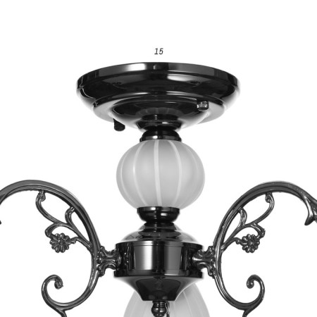 Economic chandelier "Ajakucho" 3x40W E27 Anthracite-6