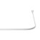 Bathroom cornice (modern design) 90x90 cm, white color