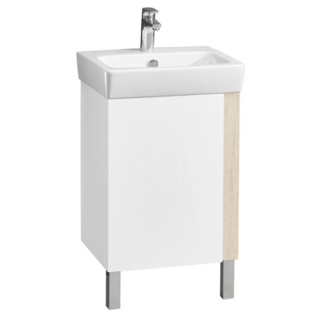 Tumbling under the Aquaton Country sink, 50 cm, white color, oak Verona
